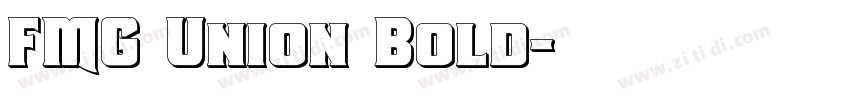 FMG Union Bold字体转换